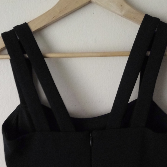 AQUA Double-Strap Illusion-Hem Midi Dress Size 2 - Picture 10 of 13